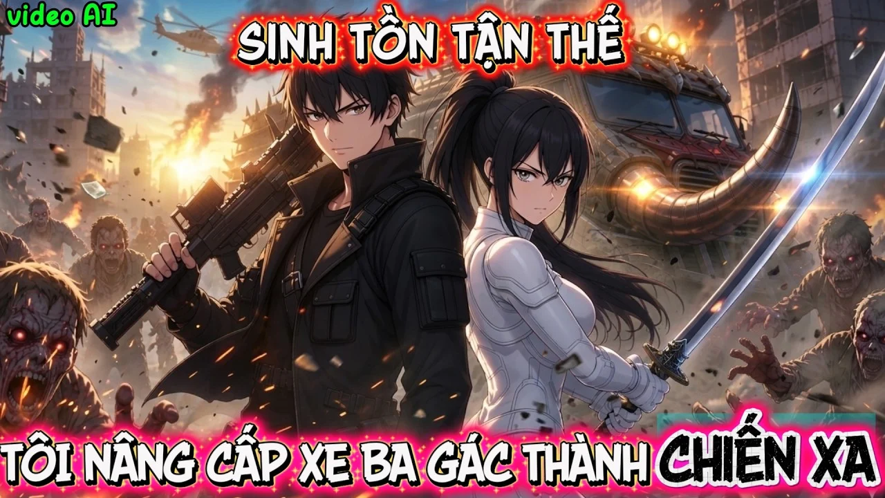 Sinh Tồn Tận Thế Tôi Nâng Cấp Xe Ba Gác Thành Chiến Xa